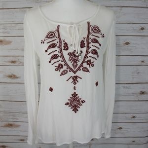 Charlotte Russe Embroidered Top